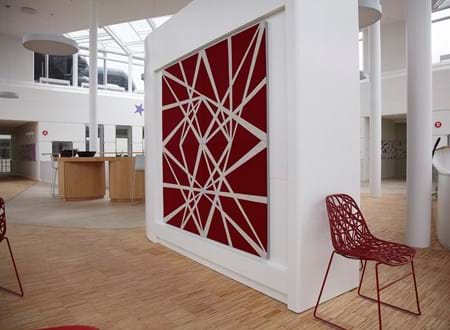 Twister akustikmoduler i filt hos Tryg (2)